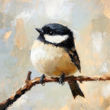 Schilderij vogel